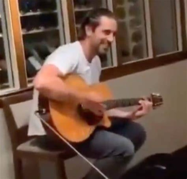 Aaron Rodgers Playing Guitar In State Farm Commercial