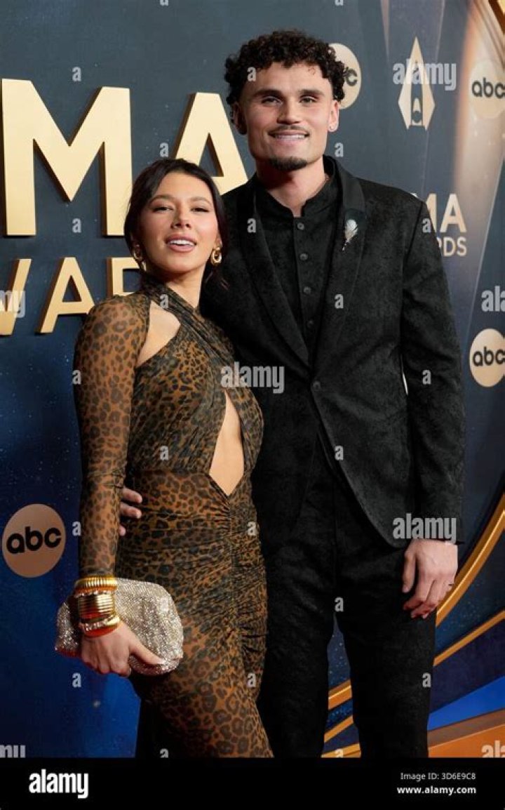 Adrien Nunez (right) with girlfriend Carson Roney (left)