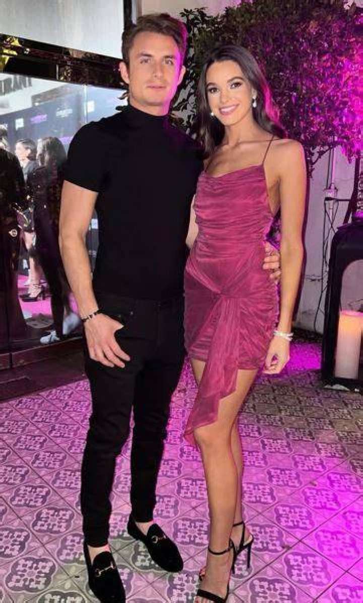 Ally Lewber with her boyfriend at an event