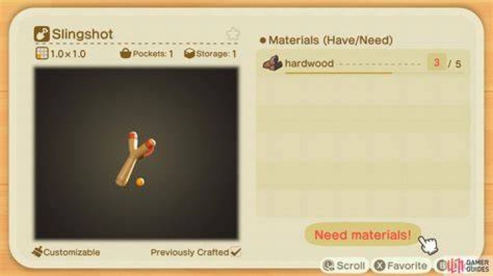 Animal Crossing Slingshot DIY