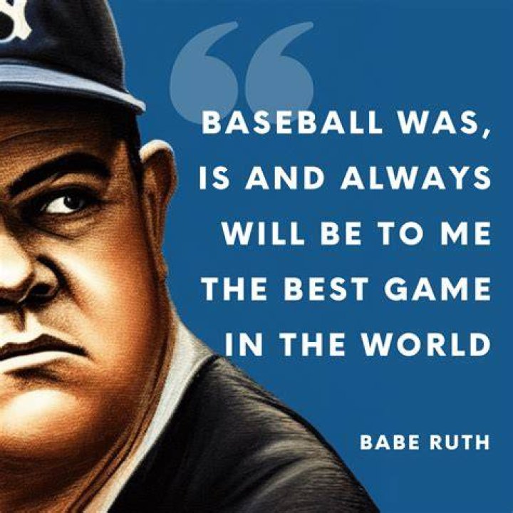 Babe Ruth quote on baseball
