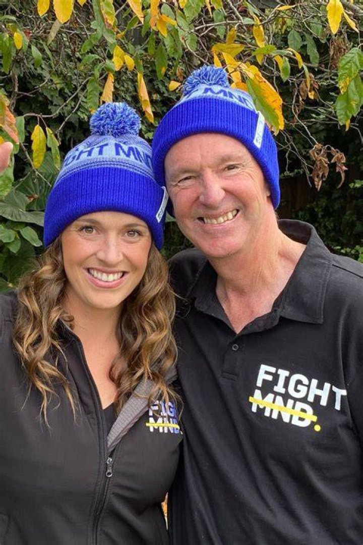 Bec Daniher With Her Father Neale Daniher