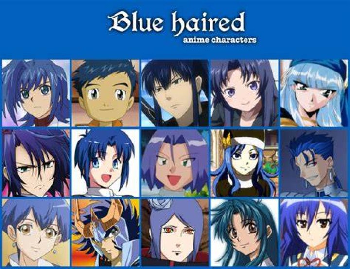 Blue Haired Characters in Anime