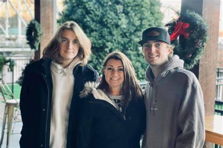 Brandy Halladay Pictured With Her And Roy's Two Sons, Ryan(L) And Braden