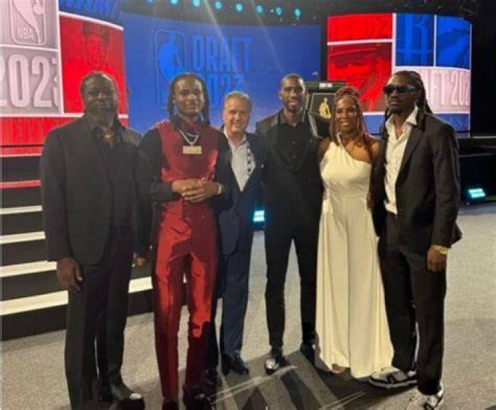 Cason Wallace With His Family At The 2023 NBA Draft