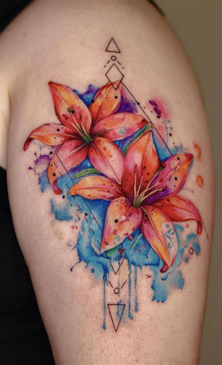 Color Lily Tattoo Dvnmya