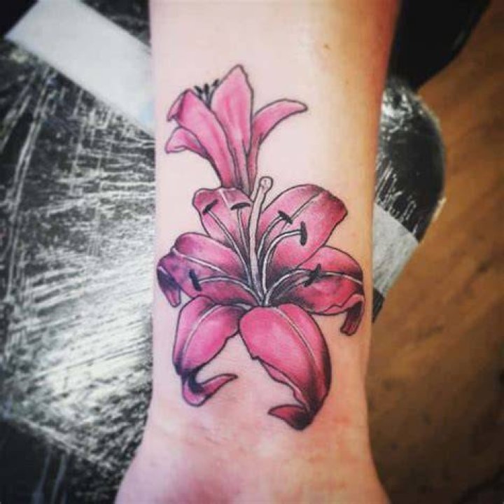 Color Lily Tattoo Justintattooanart