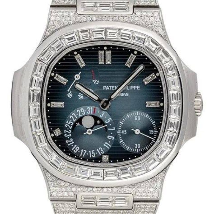 Custom Diamond Set Patek Philippe Nautilus Rose Gold Watch
