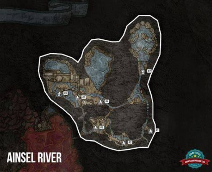 Elden Ring Ainsel River Map