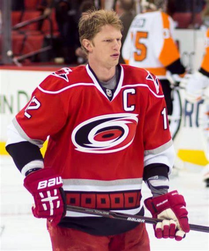 Eric Staal Playing Ice Hockey 