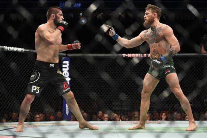 Khabib in the octagon