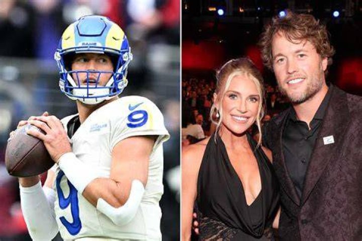 Matthew Stafford With His Wife Kelly