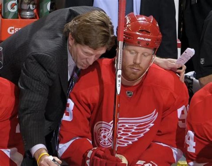 Mike Babcock And Johan Franzen