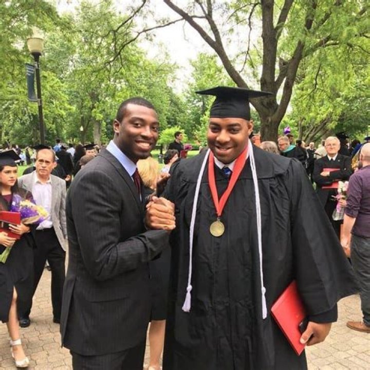 Miles Boykin with his brother