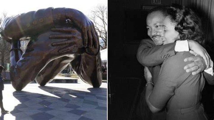 MLK Martin Luther King Embrace Boston