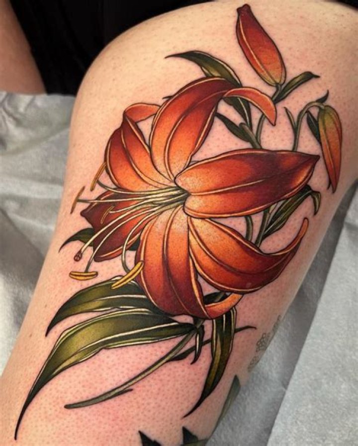 Neo Traditional Lily Tattoo Jtrip360