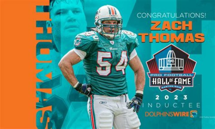 Retired NFL player Zach Thomas