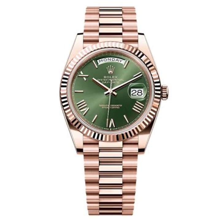 Rolex Day-Date 40 60th Anniversary White Gold Olive Green Dial