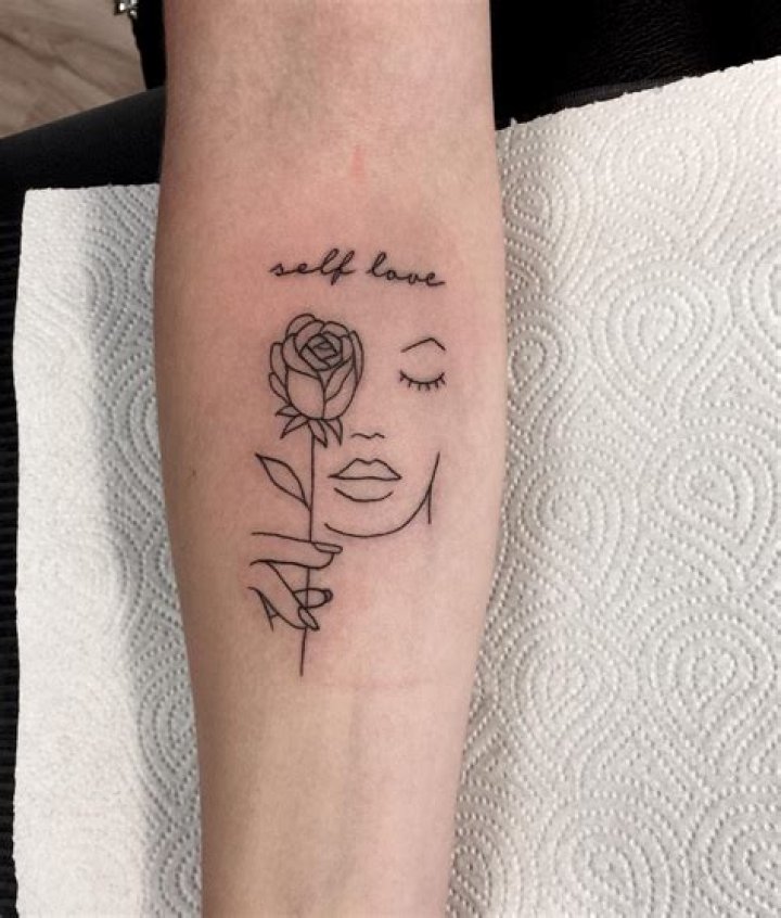Self Love Rose Tattoo -jezz.tattoo
