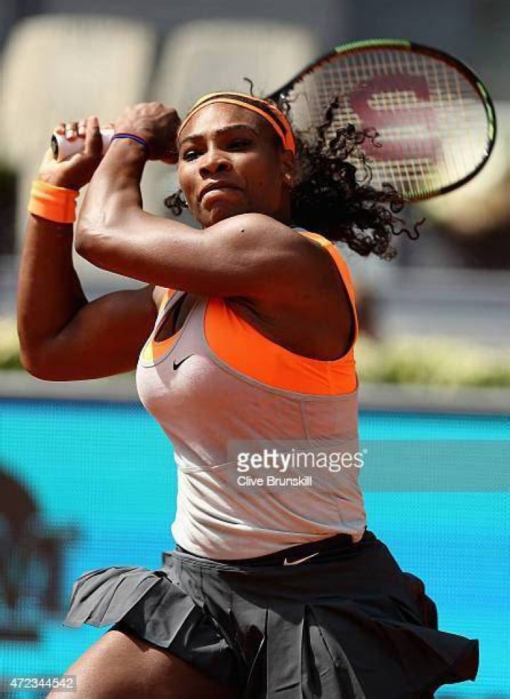 Serena Williams in action during a match