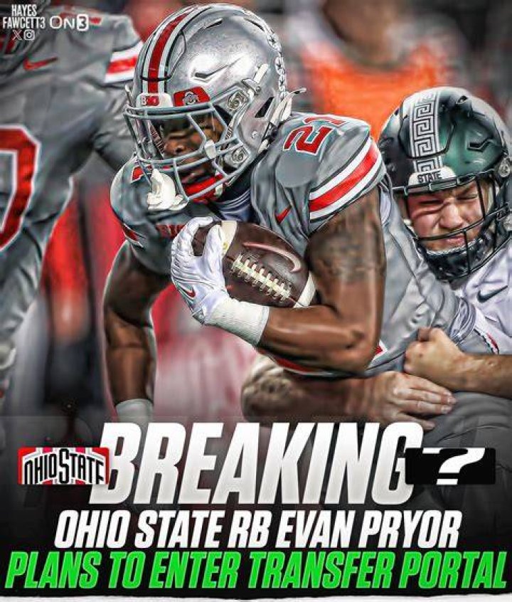 The RB Of Buckeyes Evan Pryor Pictured During A Training Session Earlier This Year