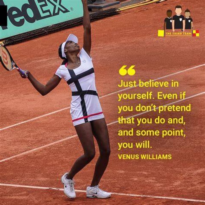 Venus Williams quote on belief