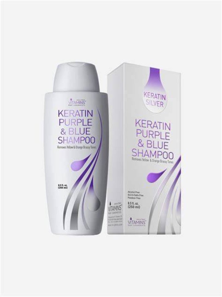 VITAMINS KERATIN PURPLE & BLUE SHAMPOO For Bleached Hair